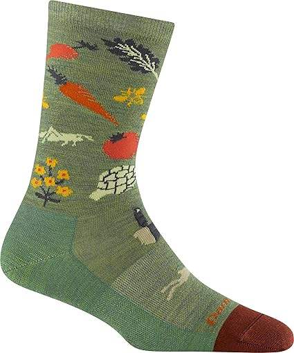 Darn Tough 6054 Farmer's Market Crew Lightweight Socks - Women's - Lightweight Merino Crew Socks with Premium Comfort & Purpose