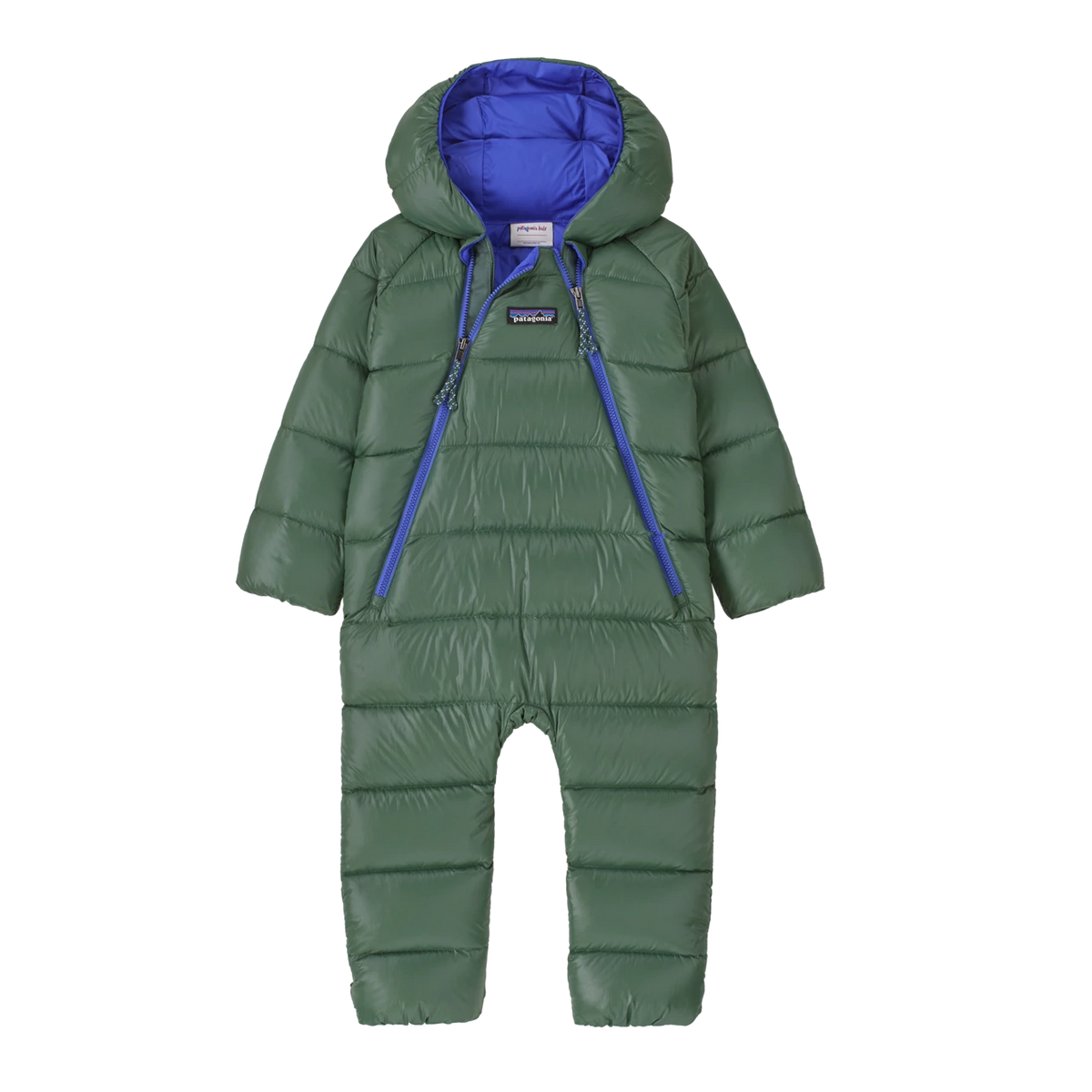 Patagonia Hi-Loft Down Sweater Bunting - Baby - 600-Fill Down Insulated One-Piece Bunting - CANOPY GREEN