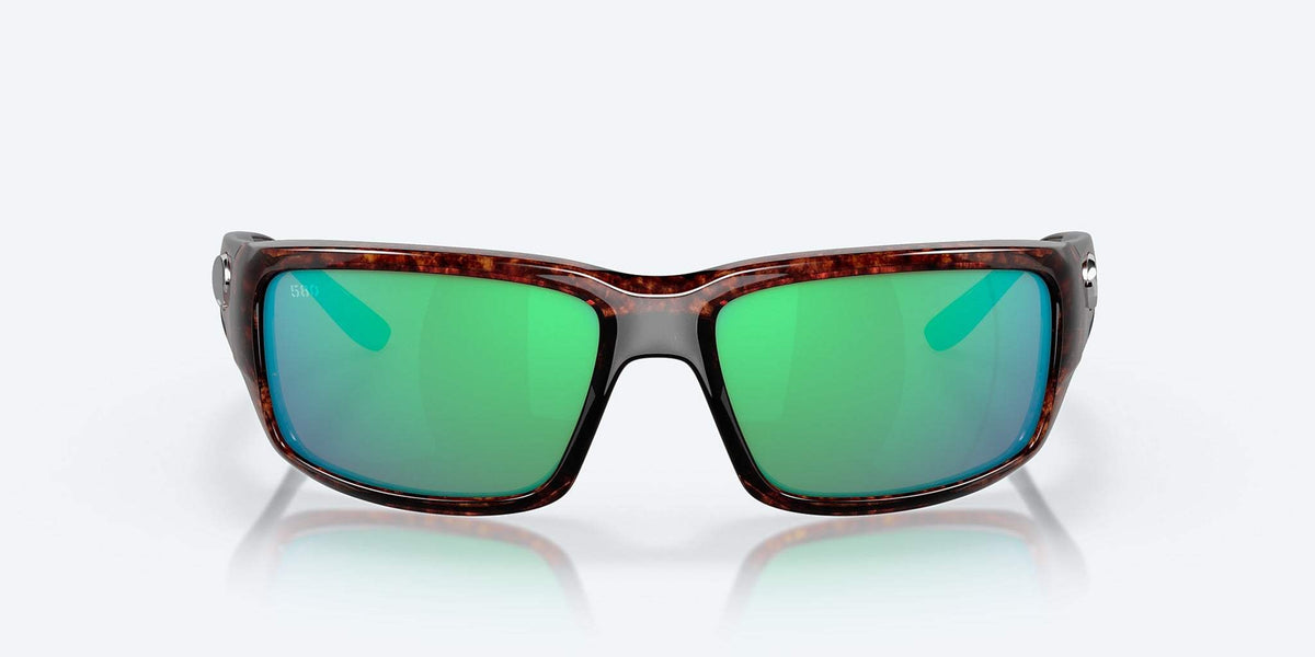 Costa Fantail Tortoise Frame Sunglasses – Green Mirror 580P Lenses for High-Contrast Vision and UV Protection