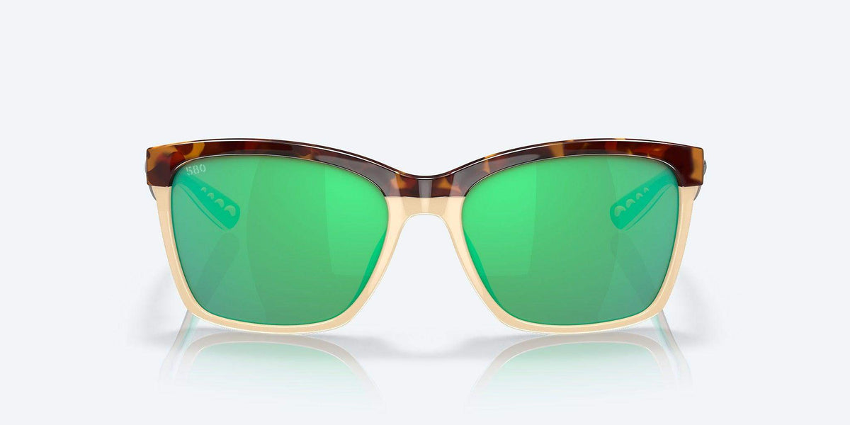 Costa Anaa Shiny Retro Tort/Cream/Mint Frame Green Mirror 580P - Costa - Ridge & River