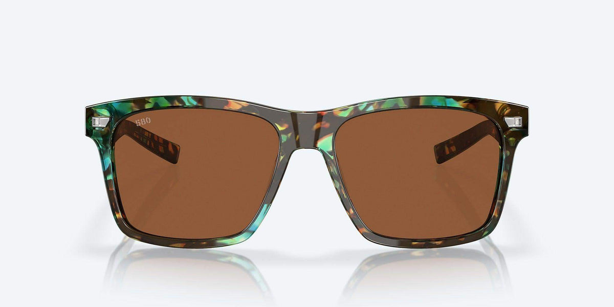 Costa Aransas Shiny Ocean Tortoise Frame Copper Silver Mirror 580G - Costa - Ridge & River