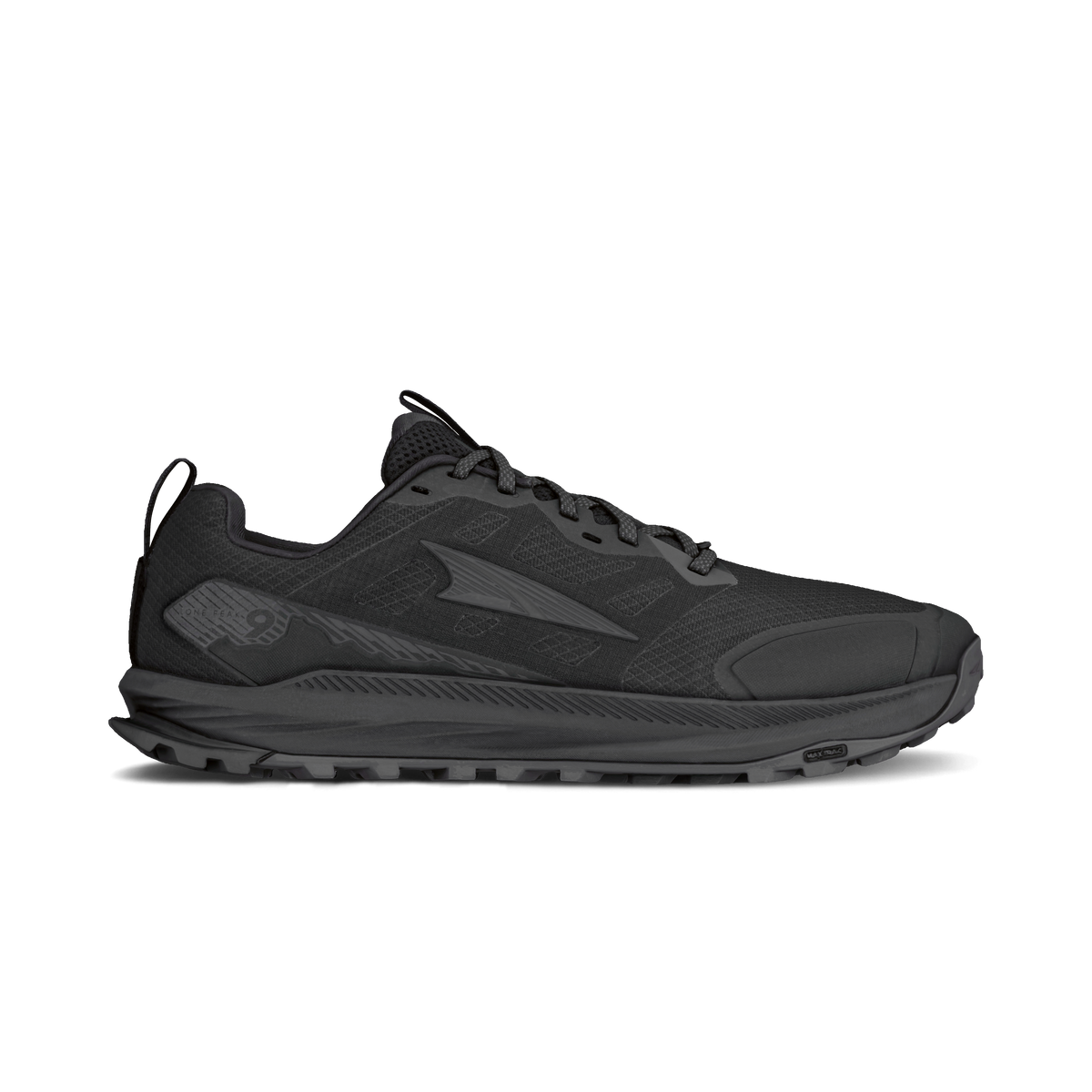Altra Lone Peak 9 Wide Men's Trail Running Shoe - BLACK