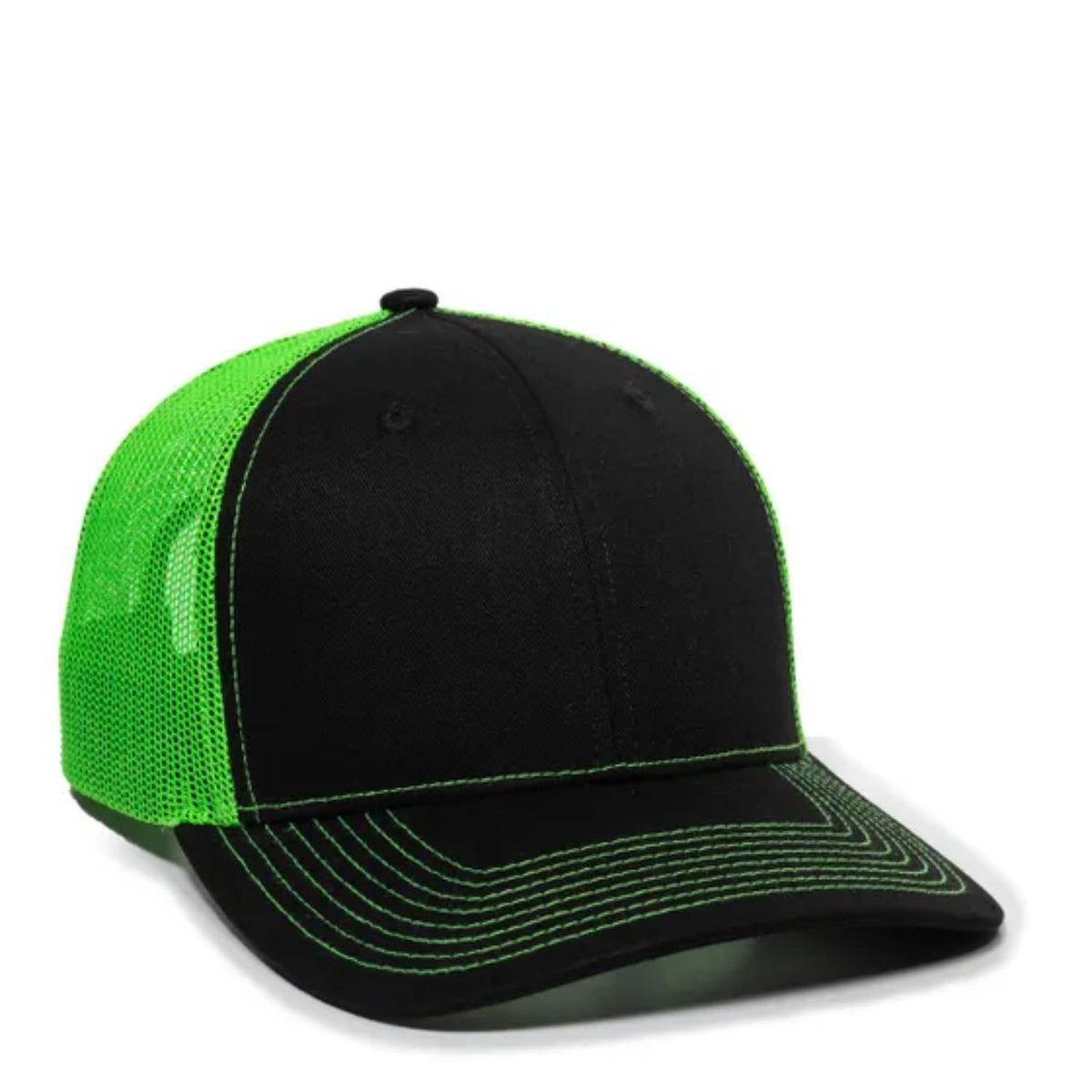 Outdoor Cap OC771 Premium Modern Trucker Cap – Pro Round Crown, Mesh Back, Structured Fit, Adjustable Snapback