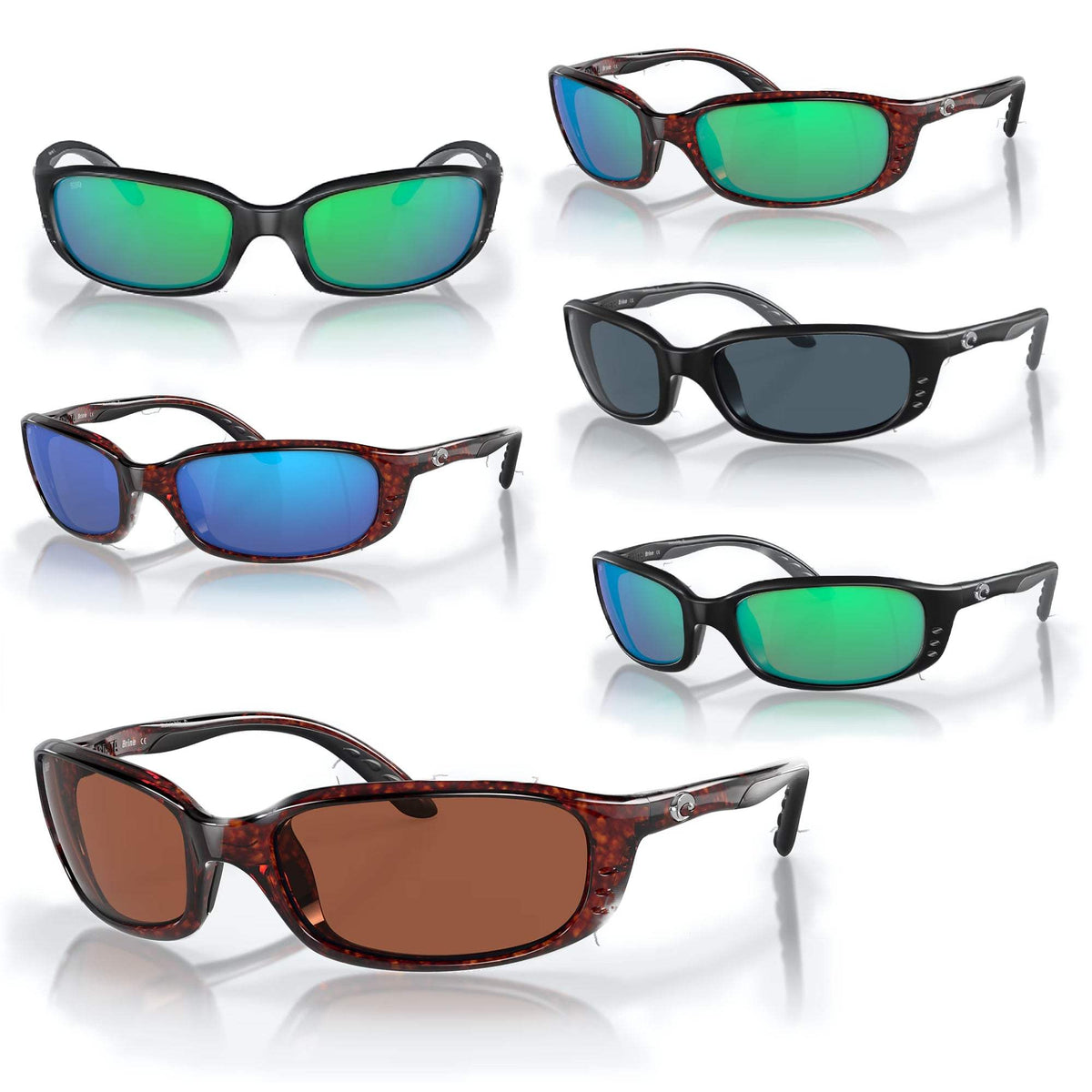 Costa Brine Men's Performance Sunglasses – Durable Design with High-Contrast Lenses for Optimal Clarity and UV Protection
