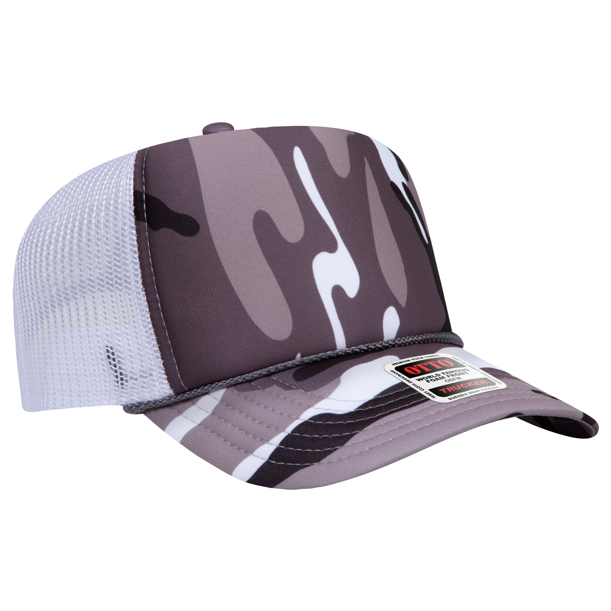OTTO CAP 39-165 Foam Trucker Hat 5 Panel High Crown Trucker Cap - OSFM - OTTO 39