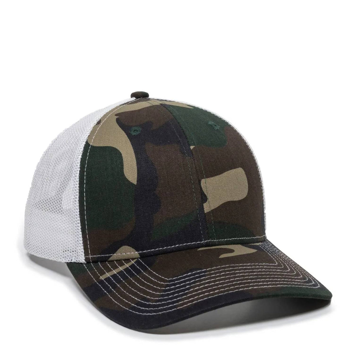Outdoor Cap OC771 Premium Modern Trucker Cap – Pro Round Crown, Mesh Back, Structured Fit, Adjustable Snapback