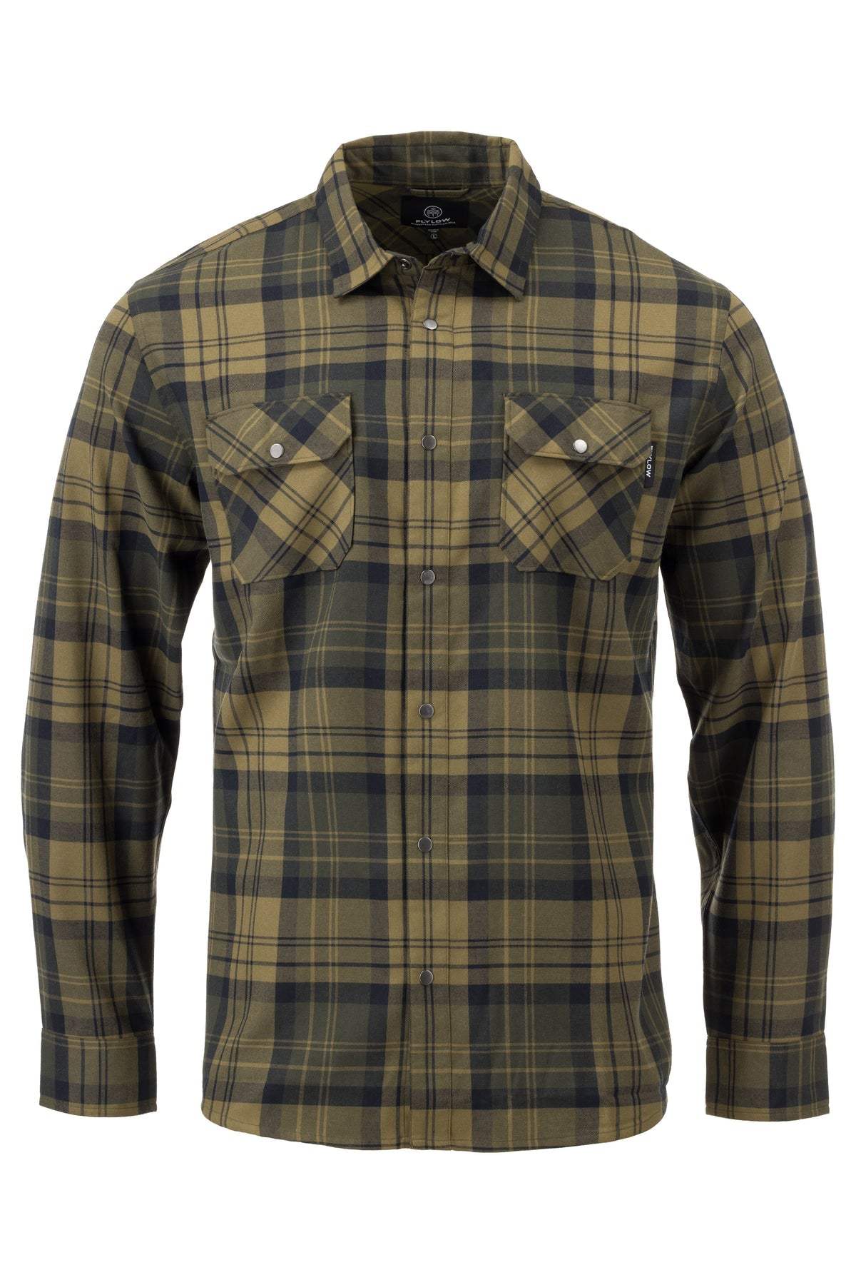 FlyLow Men's Handlebar Temperature Regulating Midlayer Tech Flannel