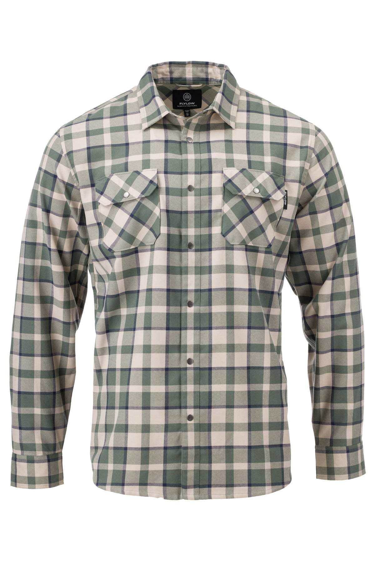 FlyLow Men's Handlebar Temperature Regulating Midlayer Tech Flannel