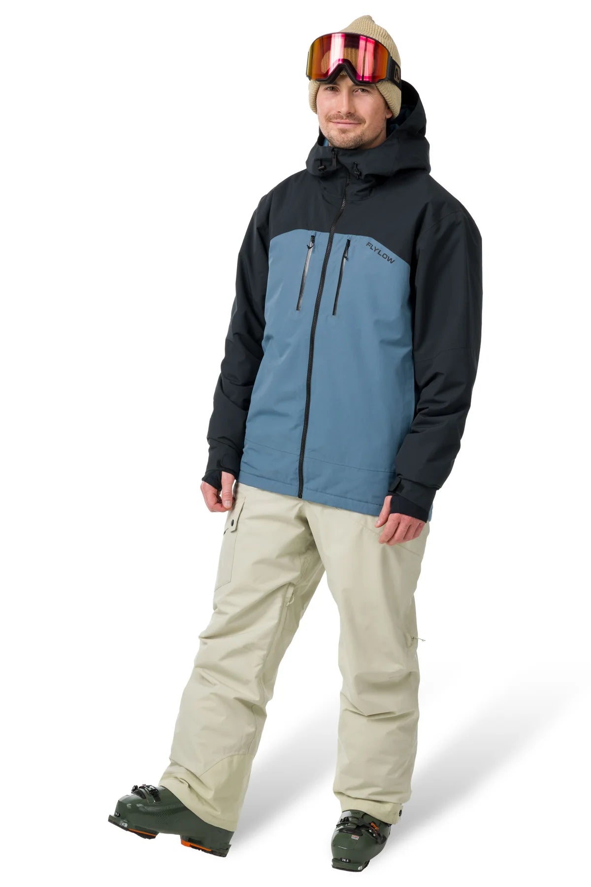 FlyLow Roswell Jacket Men's Insulated Two Layer Ski and Snowboard Jacket