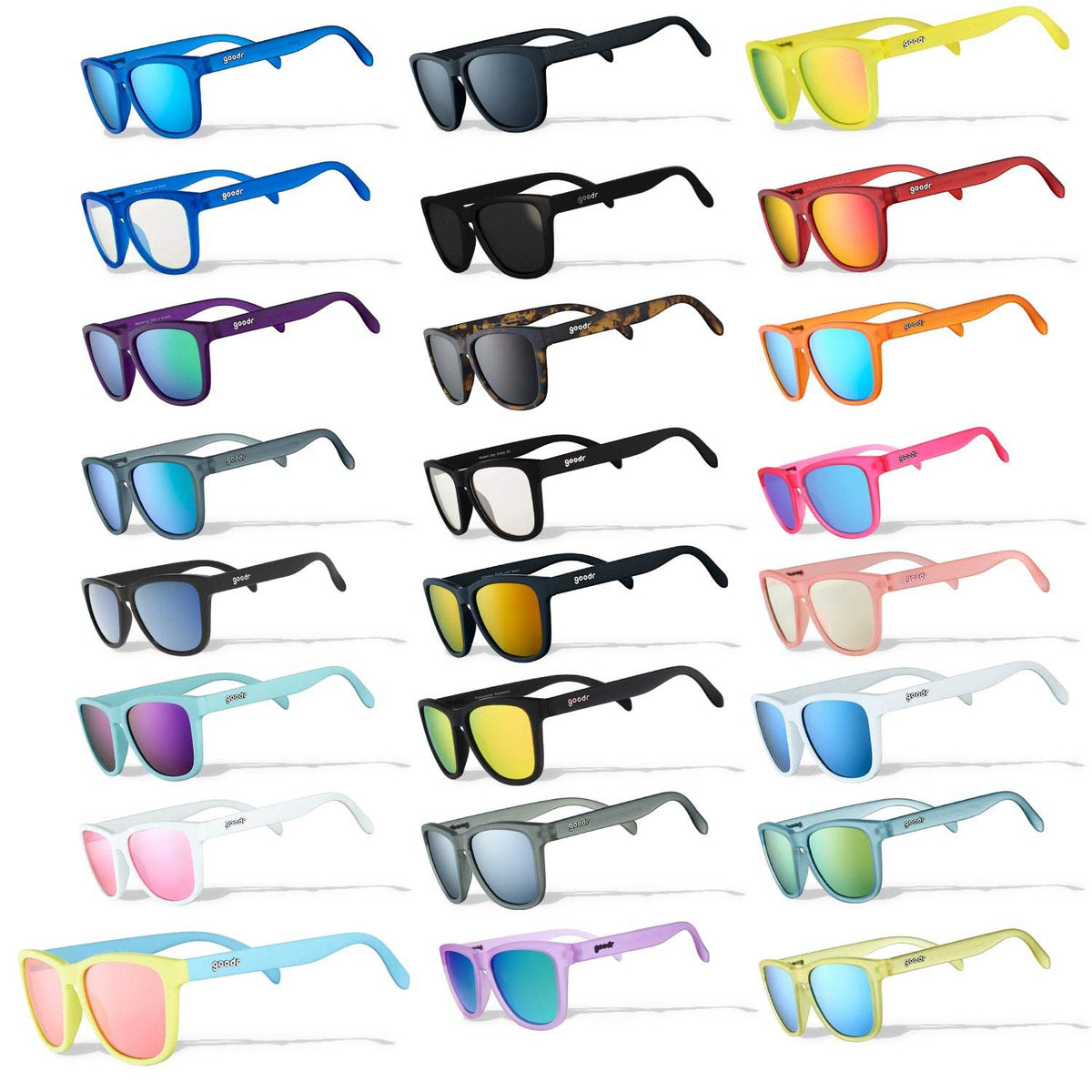 Goodr OGs Polarized Performance Sunglasses – No-Slip, No-Bounce, Classic Style with UV400 Protection
