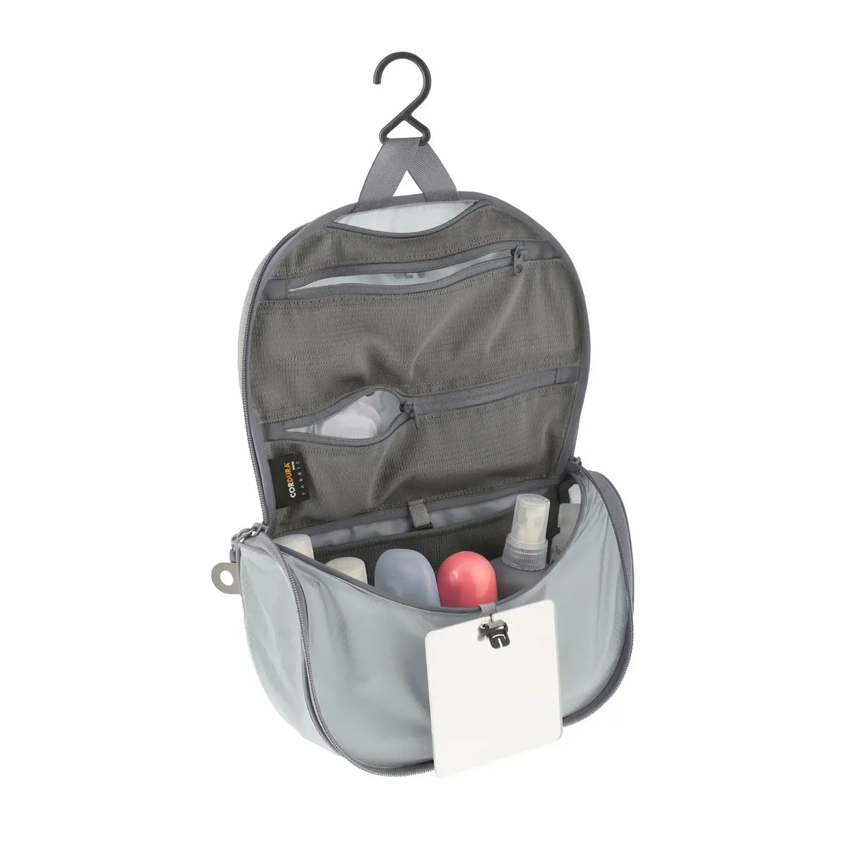 Sea to Summit Hanging Toiletry Bag – Lightweight & Water-Resistant Organizer with Mesh Pockets, Hanging Hook & Shatterproof Mirror