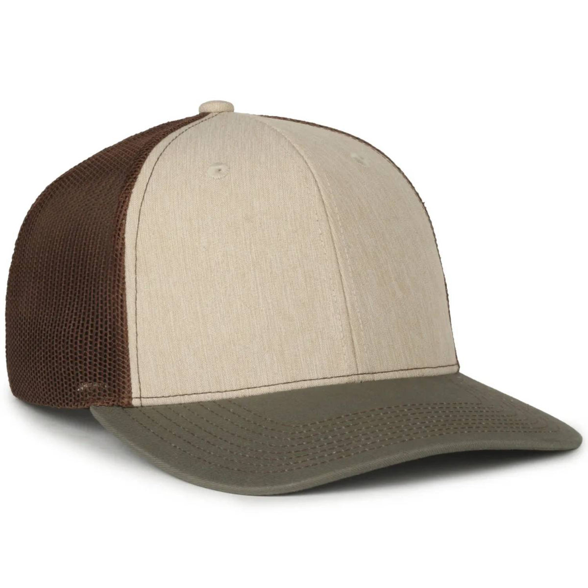 Outdoor Cap OC771 Premium Modern Trucker Cap – Pro Round Crown, Mesh Back, Structured Fit, Adjustable Snapback