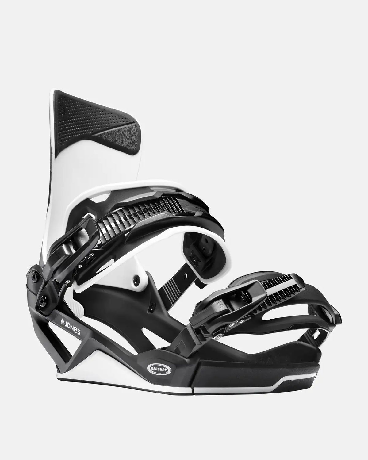 Jones Mercury FASE Snowboard Binding MTN Black/Silver side