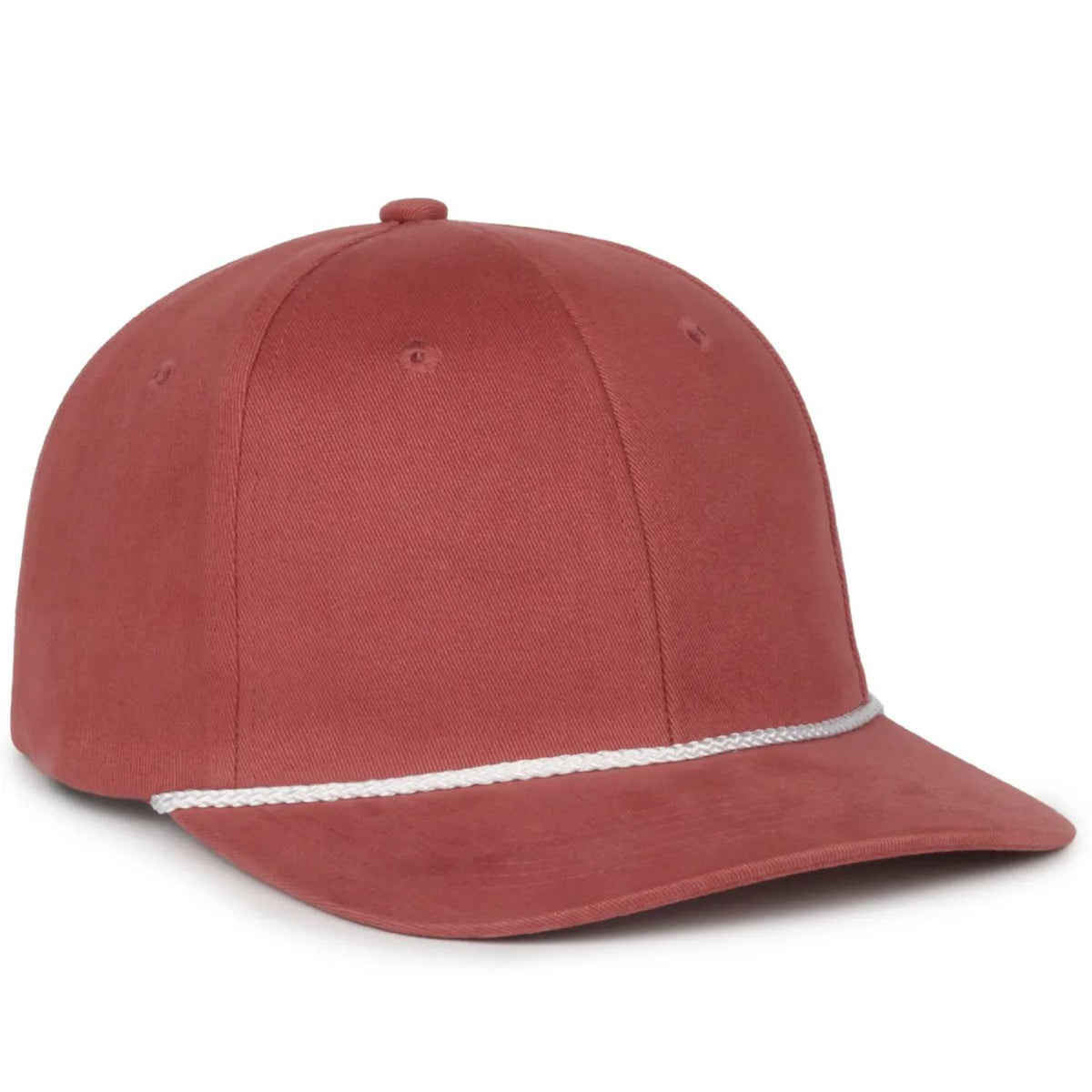 Outdoor Cap 602 Mid Crown Structured Rope Cap – Brushed Cotton Twill with Snapback Closure