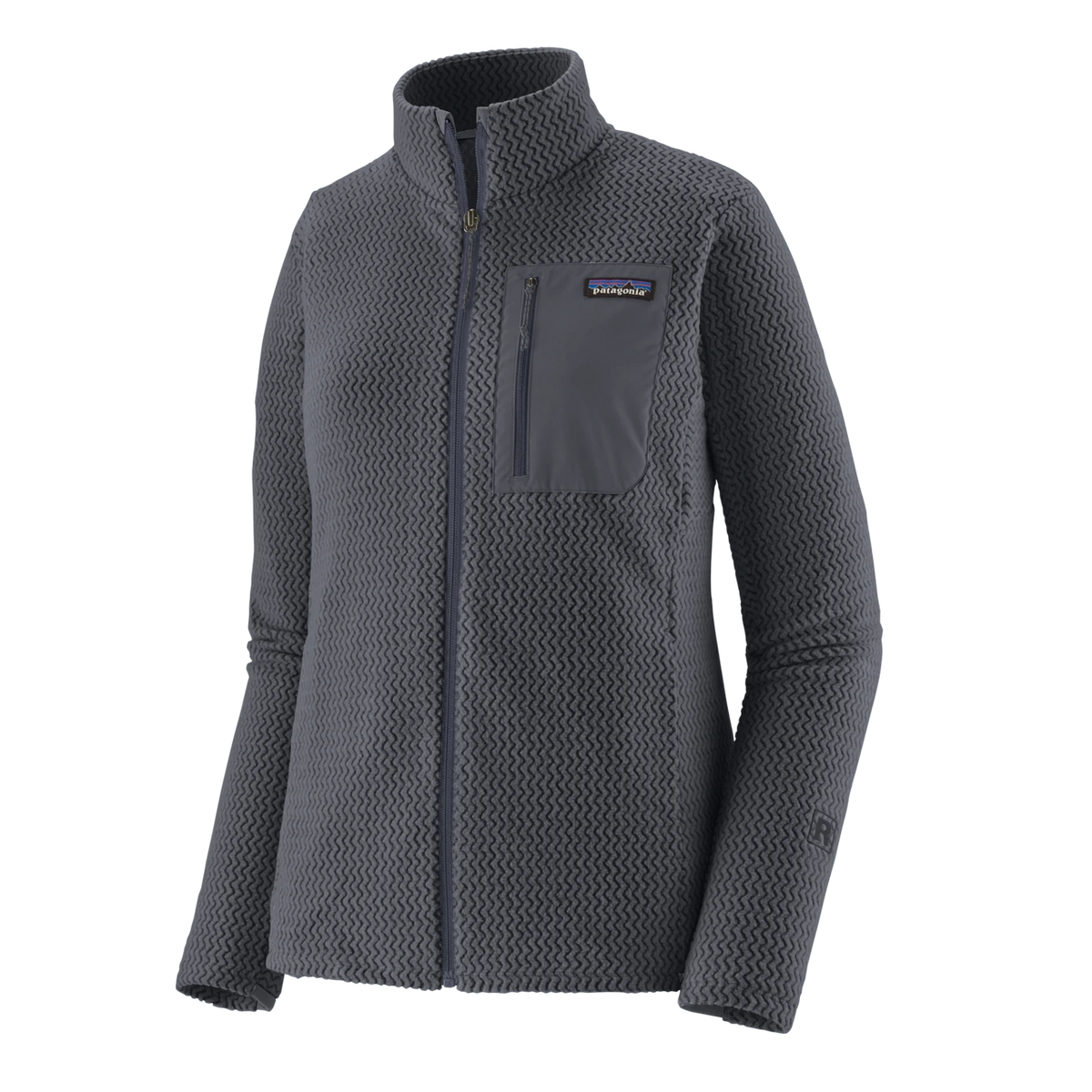 Patagonia Women’s R1® Air Jacket – Lightweight Breathable Full-Zip Fleece - SMOLDER BLUE