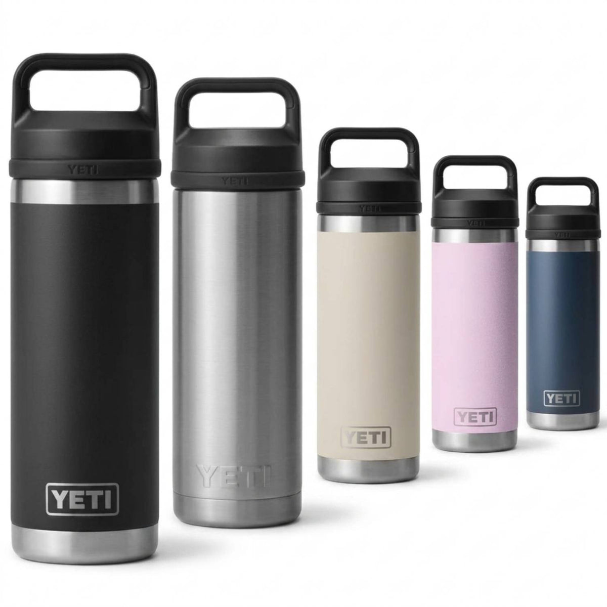 YETI Rambler 18 oz Bottle with Chug Cap – Durable, Vacuum‑Insulated Stainless Steel Water Bottle for Fast, Controlled Sipping