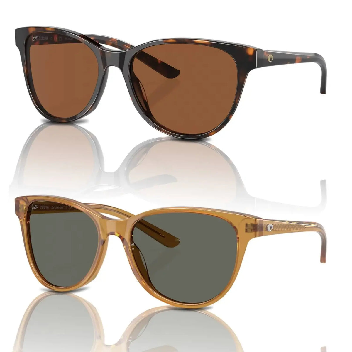 Costa Del Mar Catherine Women’s Polarized Sunglasses – Bio-Acetate Cat-Eye Frame for On and Off Water Adventures - 580G