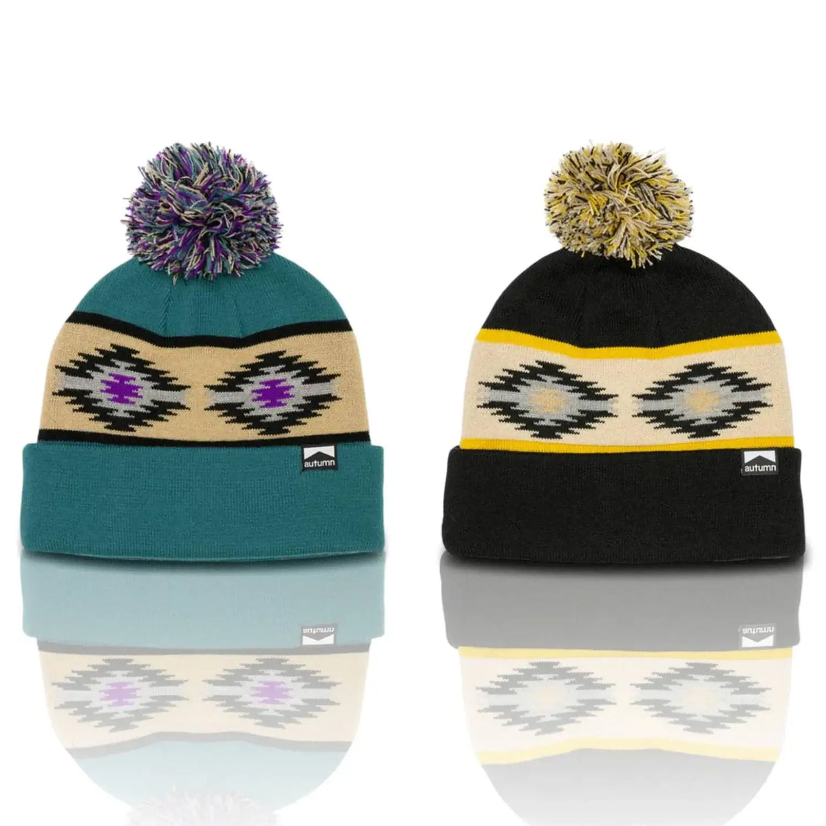Autumn Blanket Pom Beanie