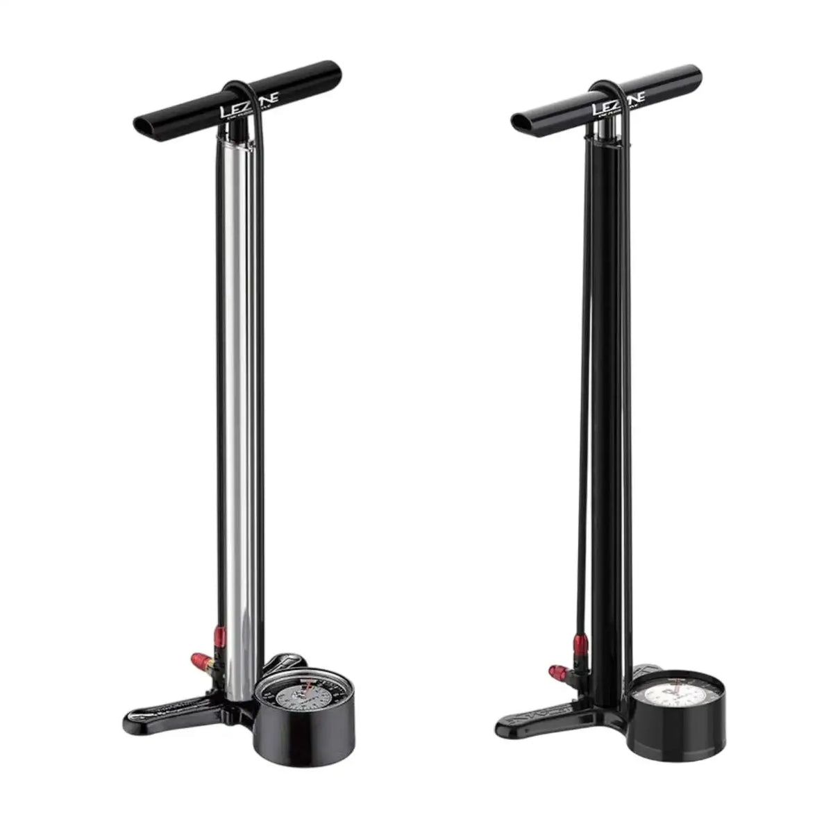 Lezyne, CNC Floor Drive 3.5", Floor Pump, ABS-1 Pro Chuck, 220psi, Silver