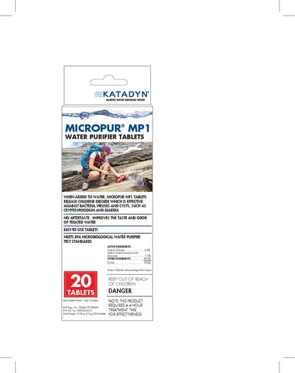 Katadyn Micropur MP1 Purification Tablets (20 pack)