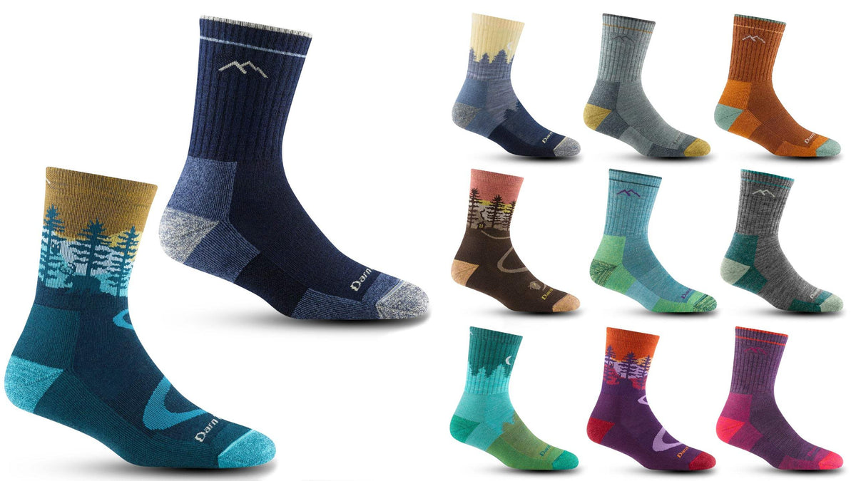 Darn Tough 1903 Hiker Crew Midweight Socks - Women's - Durable Merino Wool, Moisture-Wicking, Reinforced Cushioning for Hiking