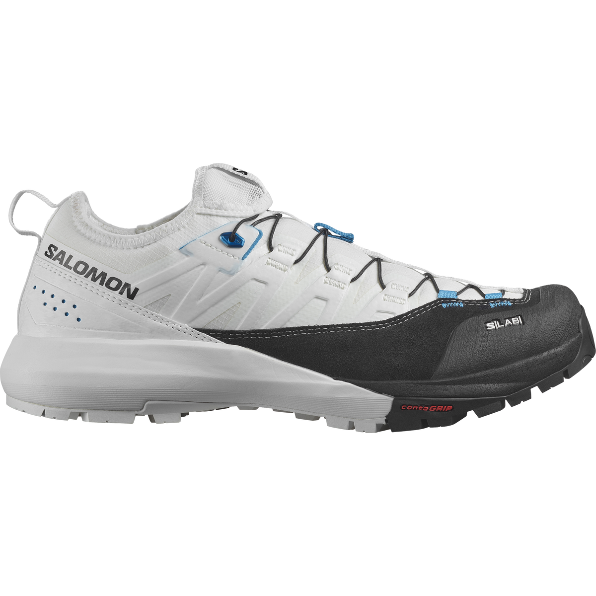 Salomon S/Lab Alpinway hiking shoe in White/Black/Transcend Blue