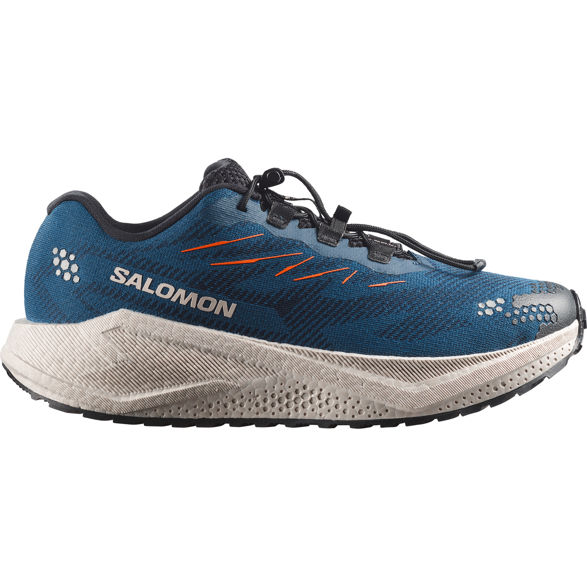 Salomon Aero Blaze 4 GRVL men's gravel running shoe in GIBRALTAR SEA/SILVER CLOUD/BLACK