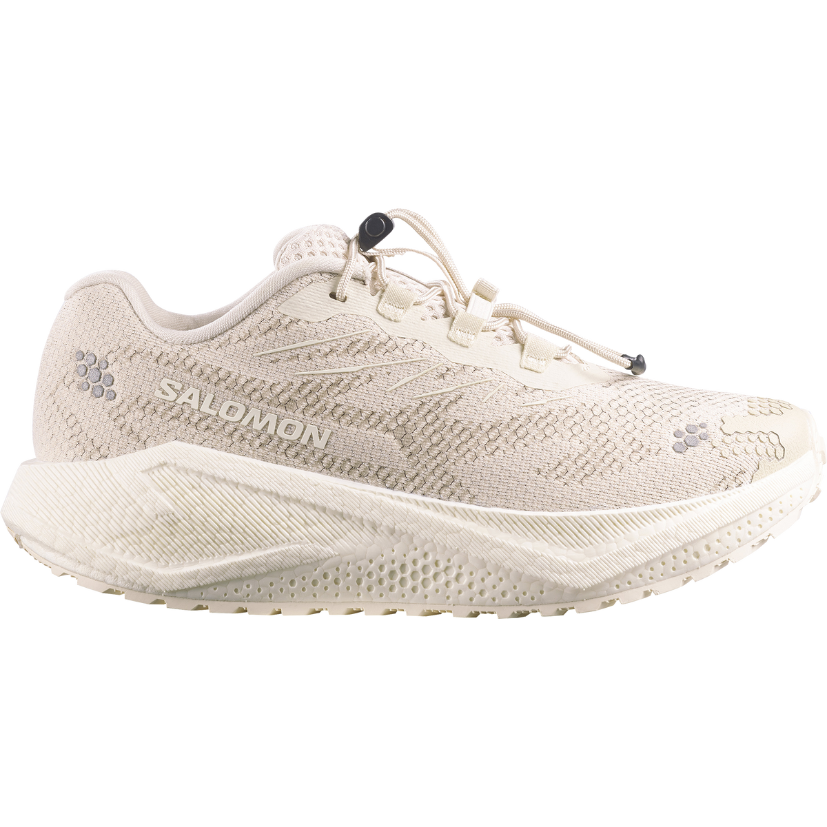 Salomon Aero Blaze 4 GRVL women's gravel running shoe in ALMOND MILK/VANILLA ICE/VANILLA ICE