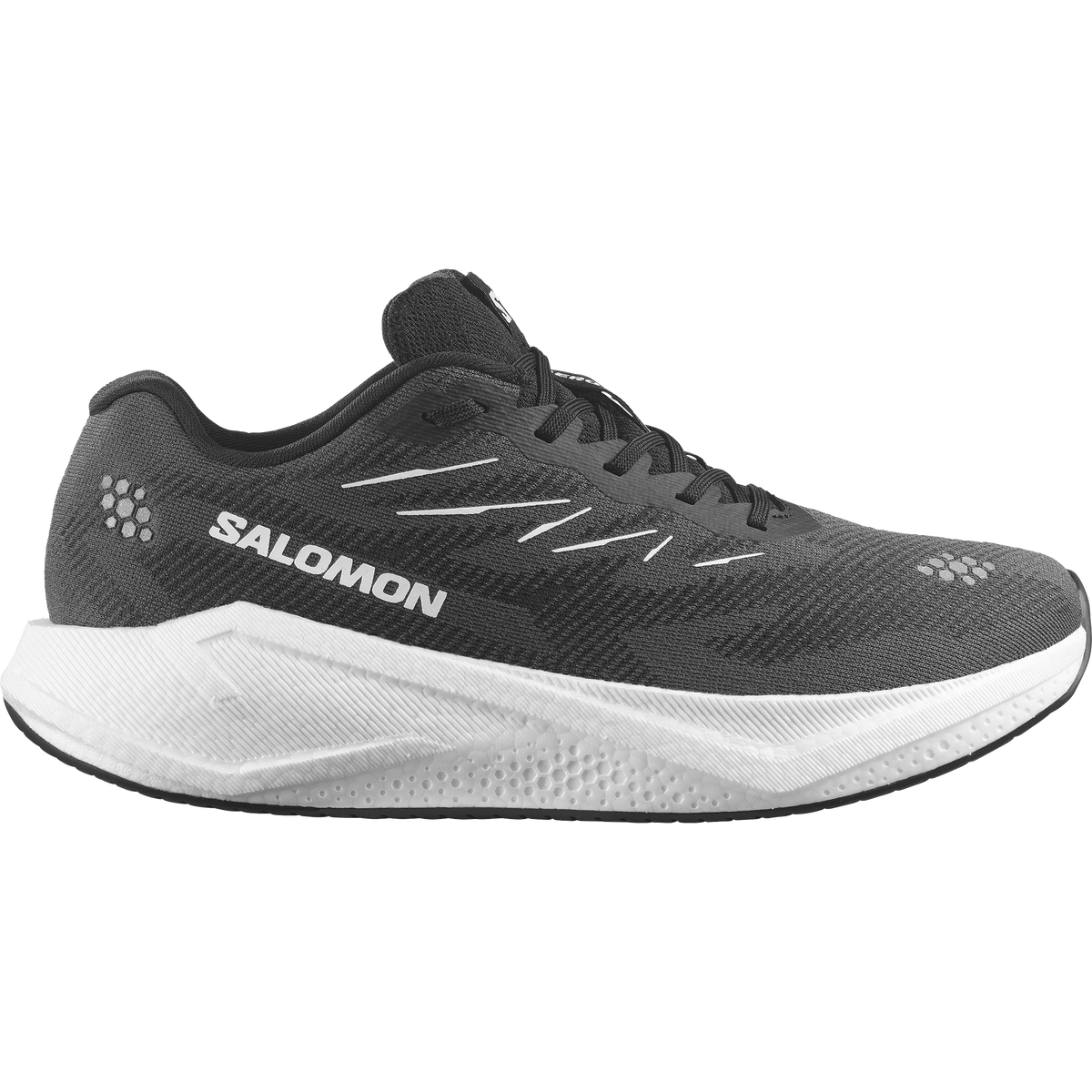 Salomon Aero Blaze 4 men's road running shoe in Black / White / Black