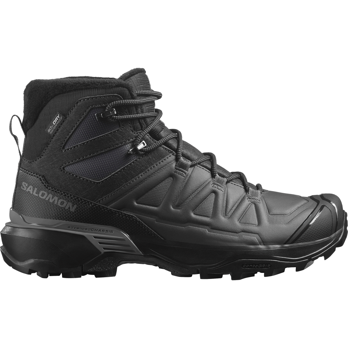 Salomon X Ultra Snowpilot Waterproof women's winter boot in BLACK/ASPHALT/CASTLEROCK