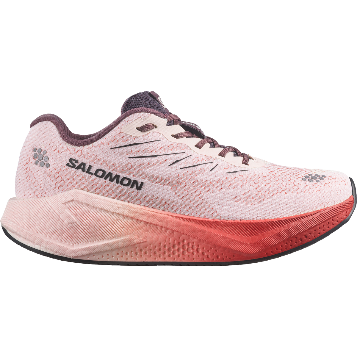 Salomon Aero Blaze 4 women's road running shoe in Vanilla Ice / Huckleberry / Lava Falls