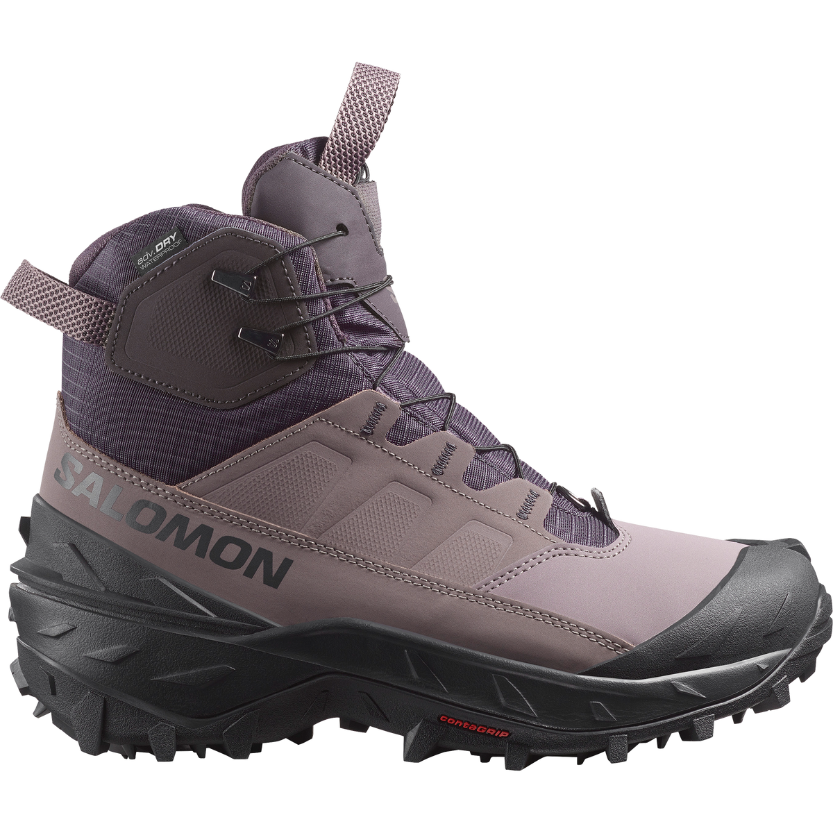 Salomon Cross Trak Powder WP waterproof winter boot in Nine Iron/Shark/Phantom - Women's
