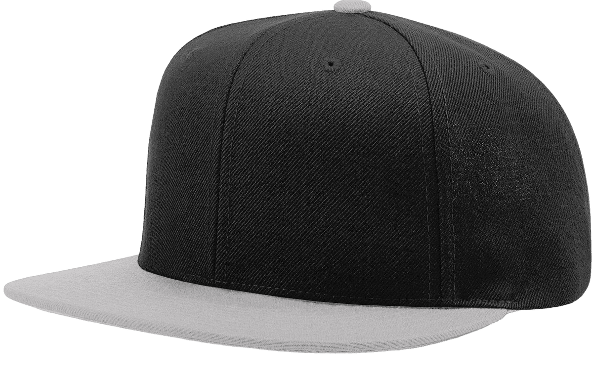 Richardson 510 Flatbill Snapback Cap Wool Blend Hat Hi-Profile Adjustable Snapback