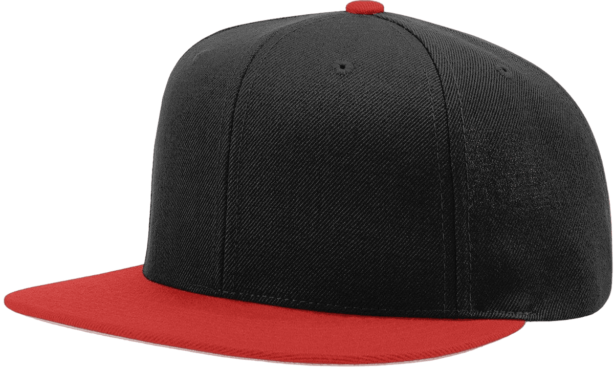 Richardson 510 Flatbill Snapback Cap Wool Blend Hat Hi-Profile Adjustable Snapback
