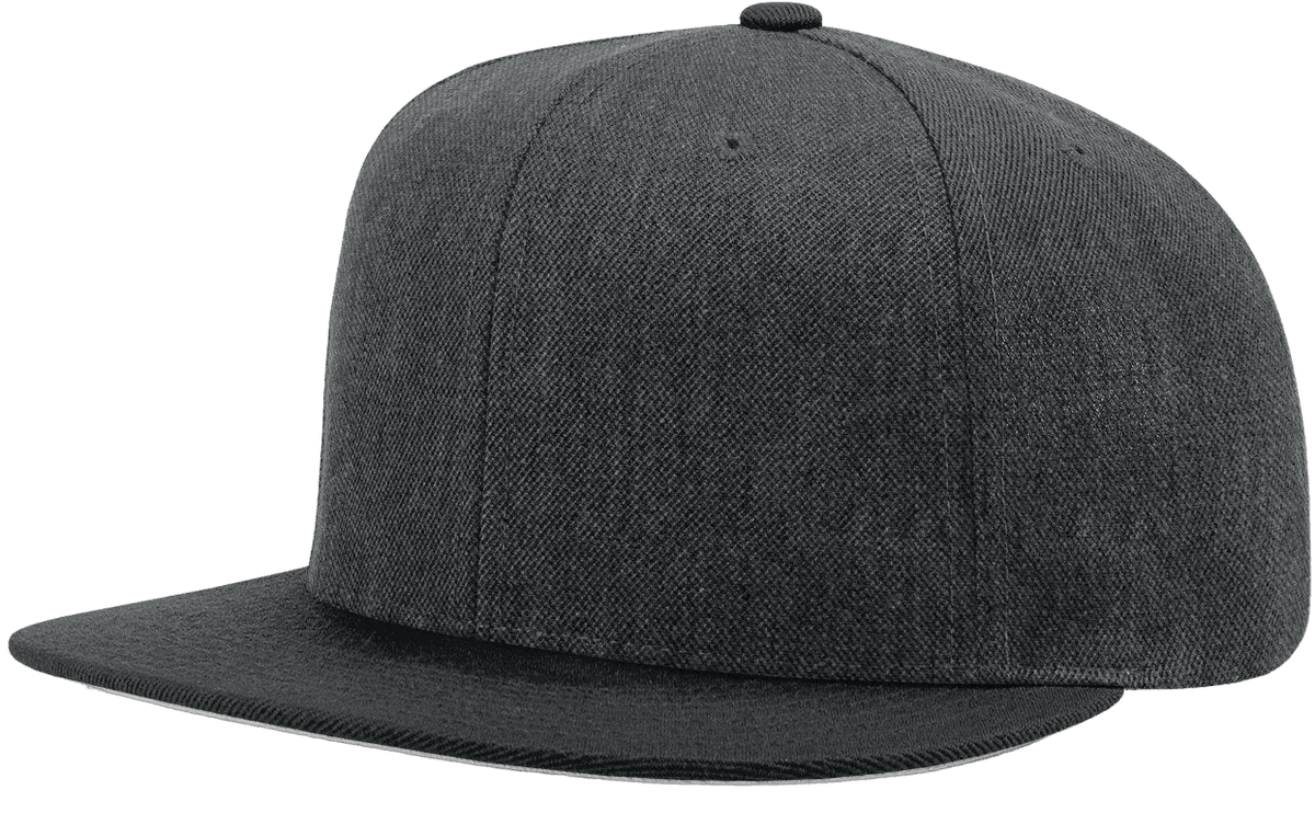 Richardson 510 Flatbill Snapback Cap Wool Blend Hat Hi-Profile Adjustable Snapback