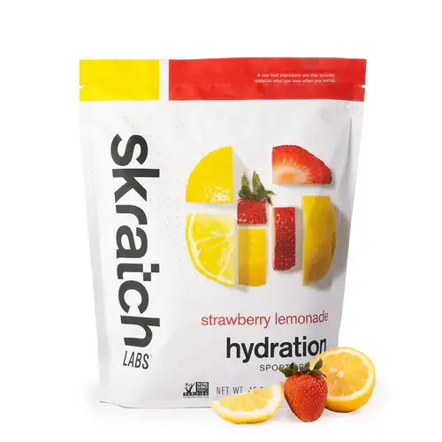 Skratch Labs Sport Hydration Mix, 60-Serving Pouch – Strawberry Lemonade