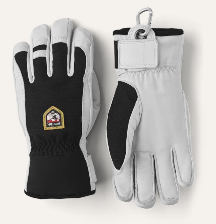 Hestra Army Leather Patrol Glove – 5-Finger Ski & Snowboard Gloves with Removable Liner