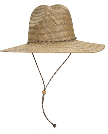 OTTO CAP® Straw Lifeguard Hat w/ Adjustable Cord 170-1325