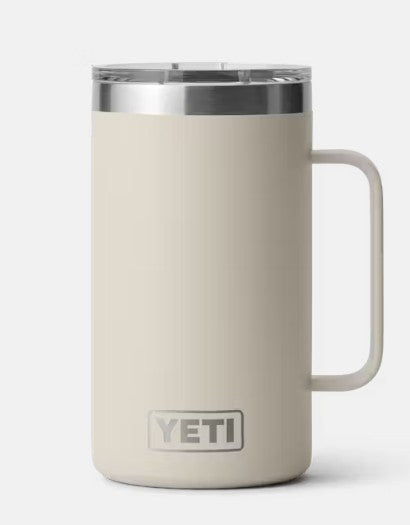 YETI Rambler 24 oz Mug with MagSlider Lid – Large, Vacuum‑Insulated Stainless Steel Mug for Coffee, Cold Drinks & All‑Day Hydration