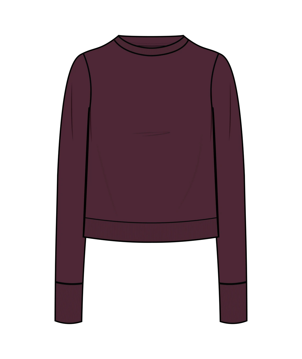 Vuori Daydream Crew Women’s in Cherry Noir