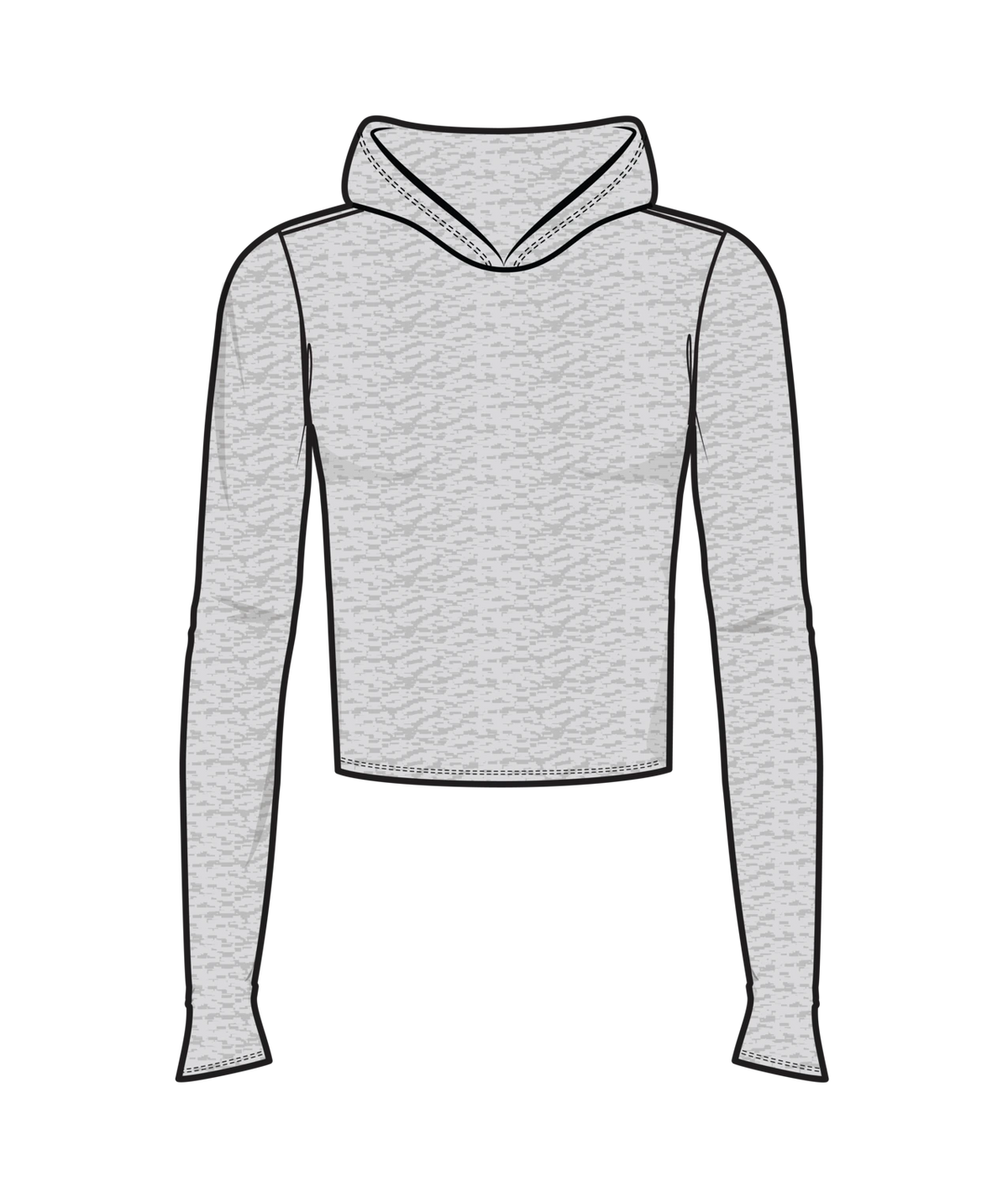 Vuori Long Sleeve Halo Fitted Hoodie Women’s in Pale Grey Heather