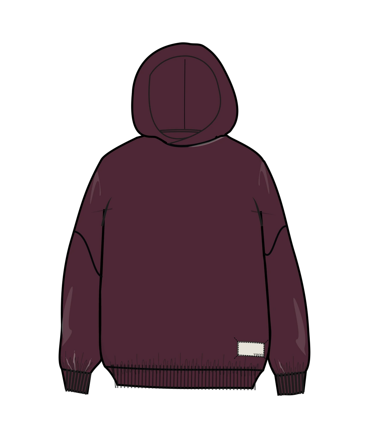 Vuori Restore OS Hoodie Women’s in Cherry Noir