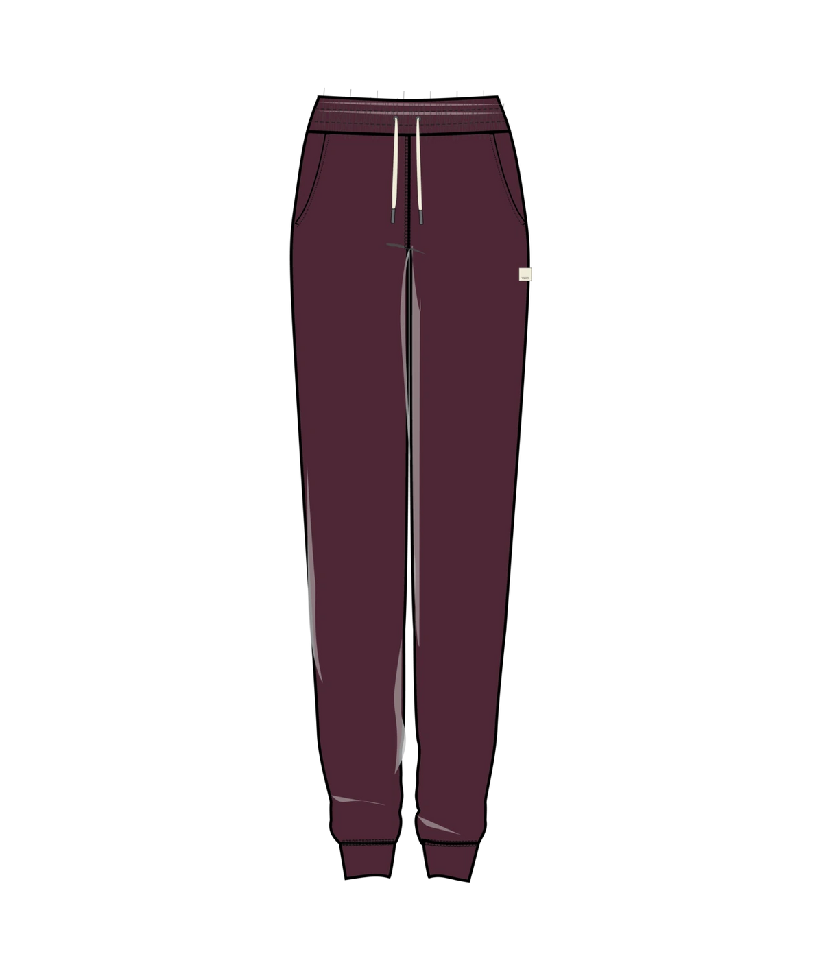 Vuori Performance Jogger Women’s in Cherry Noir