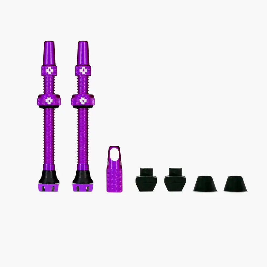 Muc-Off, V2, Tubeless Valve, Presta, 44mm, Black, Pair