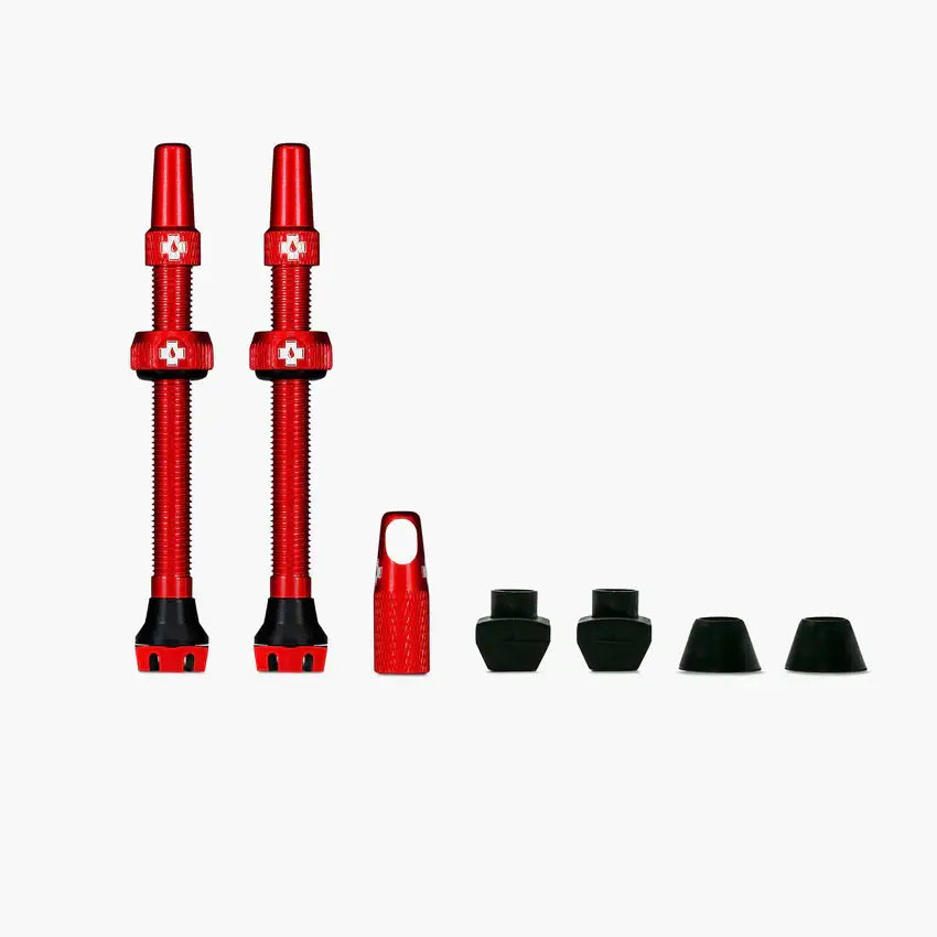 Muc-Off, V2, Tubeless Valve, Presta, 44mm, Black, Pair