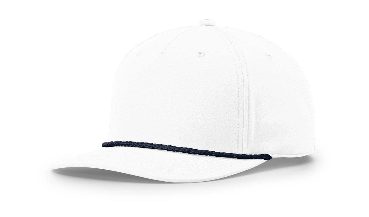 Richardson 258 Snapback Rope Hat Five Panel Classic Rope Cap Performance Polyester