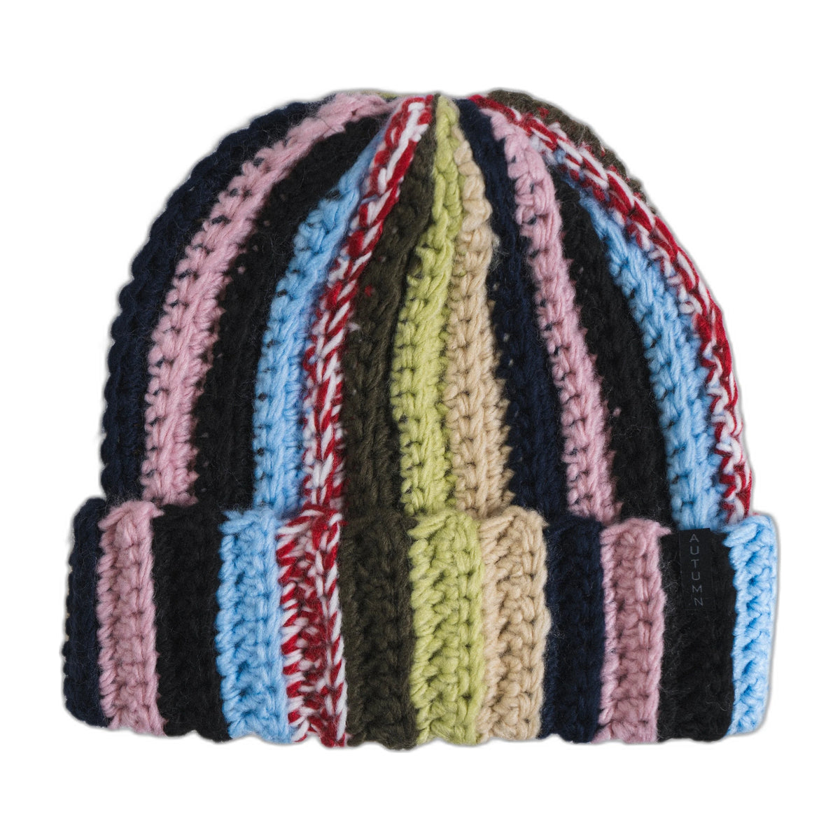 Autumn Patchwork Beanie - LEMONADE