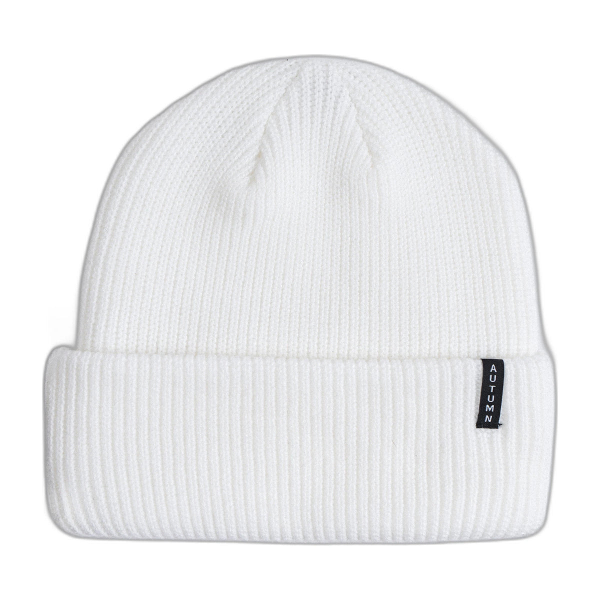 Autumn Select Solid Beanie - WHITE