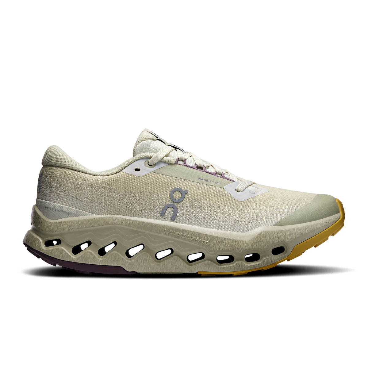 On Cloudsurfer Trail 2 Waterproof Women's - Ghost/Chalk