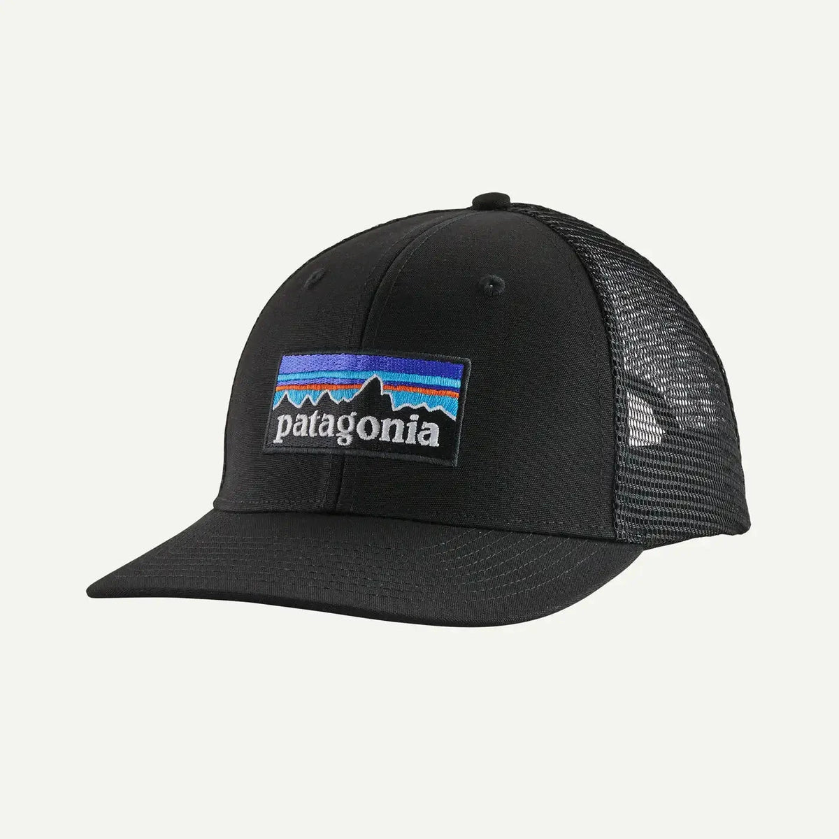 Patagonia P-6 Logo Trucker Hat - BLACK